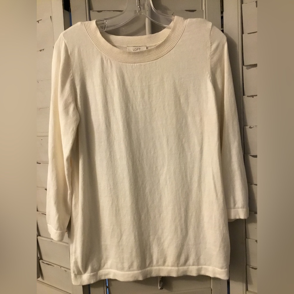 Loft boatneck sweater in EUC